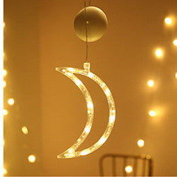 Star String Lights LED Christmas Curtain Lights Indoor Bedroom Home Party Decoration Snowman Christmas Tree Holiday Lights