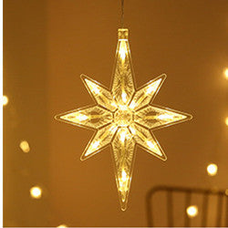 Star String Lights LED Christmas Curtain Lights Indoor Bedroom Home Party Decoration Snowman Christmas Tree Holiday Lights