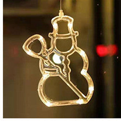 Star String Lights LED Christmas Curtain Lights Indoor Bedroom Home Party Decoration Snowman Christmas Tree Holiday Lights